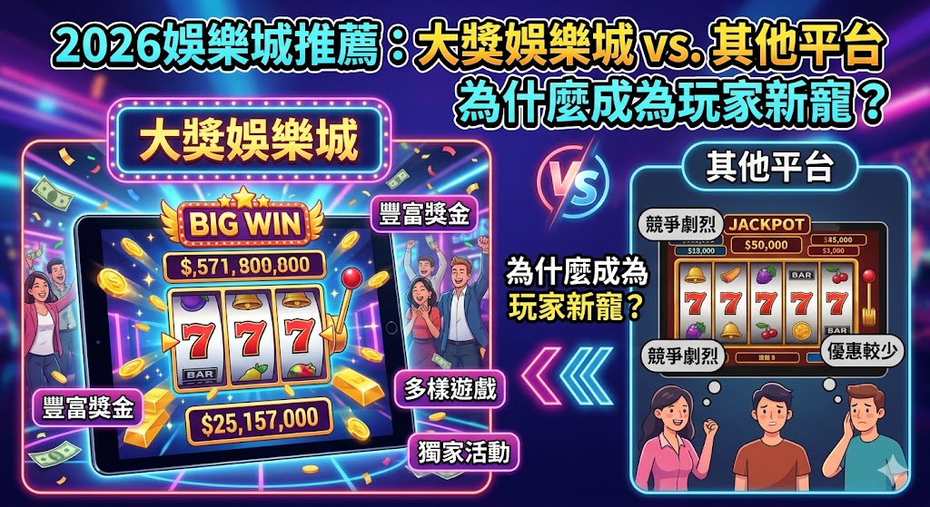 2026娛樂城推薦：大獎娛樂城 vs. 其他平台，為什麼成為玩家新寵？