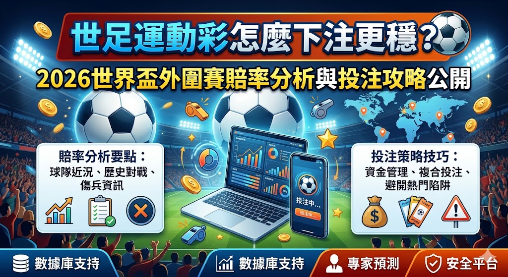 世足運動彩怎麼下注更穩？2026世界盃外圍賽賠率分析與投注攻略公開